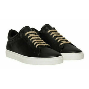 YATAY Black Neven Low Vegan Leather Sneaker NEW